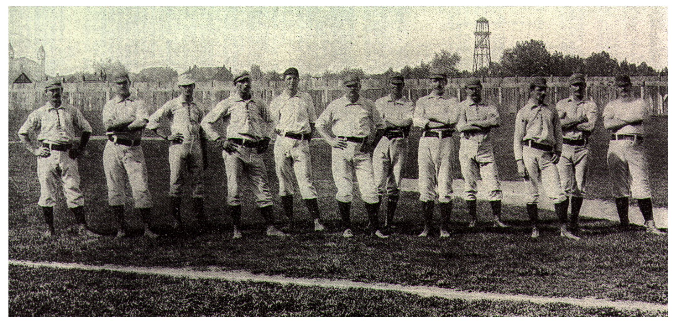 File:1885 St. Louis Brown Stockings with Sportsman's Park in
